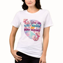 "Eres Rara & Radiante" Camiseta Inspiradora para M
