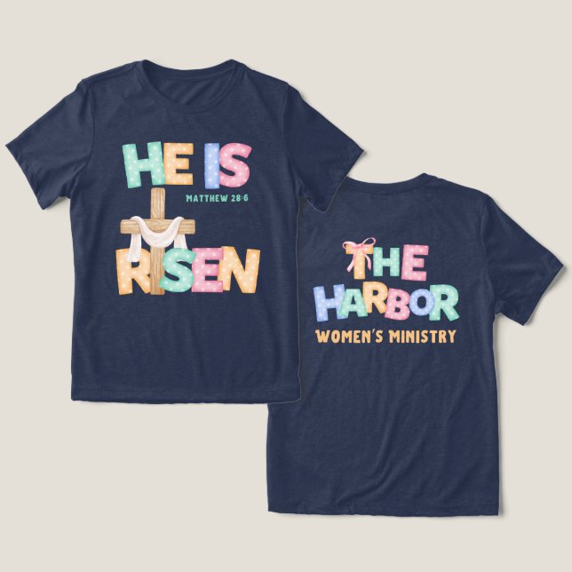 Triblenda Es Camiseta Cruzada De Risen (Diseño Anverso y Reverso)
