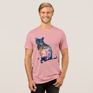 Triblenda Espacio Radiante En Camiseta De Gato