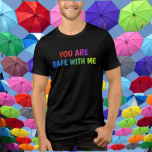 Triblenda Estás Seguro Conmigo" Camiseta Orgullo
