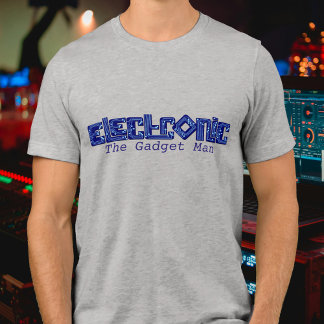 Triblenda Estilo electrónico azul PCB la camiseta del gadget