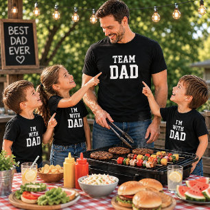Triblenda Estoy Con Papá Camiseta Divertida Regalo Día del P
