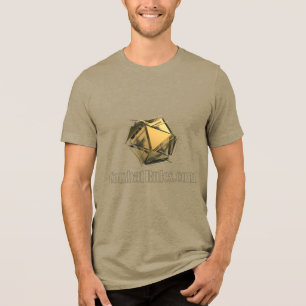 Triblenda Explosión de la camiseta D20 de lienzo bellí tripl