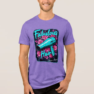 Triblenda Fabulosa camiseta con tres mezclas de pelo