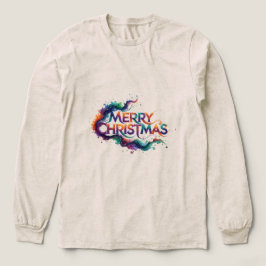 TRIBLENDA FELIZ NAVIDAD BELLA+CANVAS CAMISETA LARGA DE MEZCL