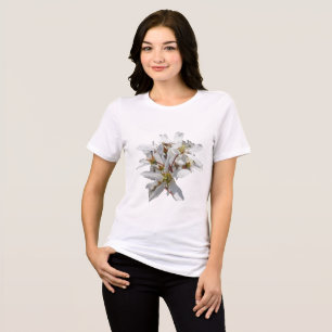 Triblenda Flores de resina cierran camiseta de Bella Canvas