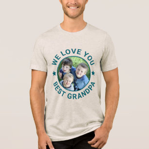 Triblenda Foto subida - mejor camiseta del abuelo Tri-Blend