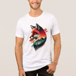 Triblenda Fox de Espíritu Salvaje - Camiseta Artística Inspi