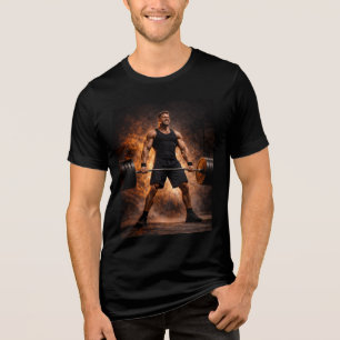 Triblenda Fuerza Implacable - Camiseta de fuerza de peso mue