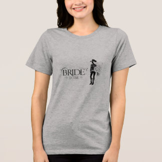 Triblenda futura camiseta de rodeo de novia