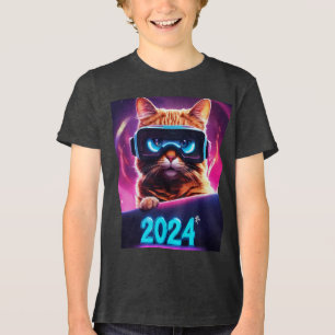 Triblenda Futuro felino: camiseta de 2024 VR Vision
