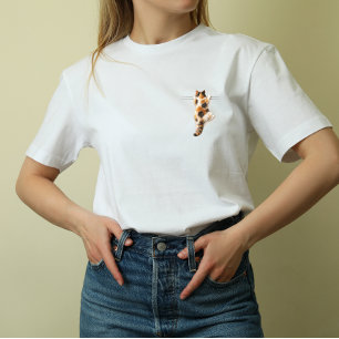 Triblenda Gata Calico Divertida Aguanta Camiseta