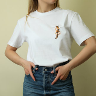 Triblenda Gata Calico Divertida Aguanta Camiseta