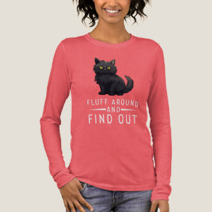 Triblenda Gato Divertido Acaricia Y Descubre Camiseta Tri-Bl