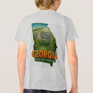 Triblenda Georgia Camiseta con Orgullo Vibrante del Estado