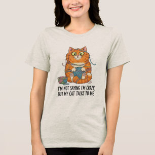 Triblenda Graciosa Camiseta De Gato Amante - Regalo Para Los
