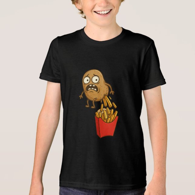 Triblenda Graciosa camiseta francesa de los Fries (Anverso)