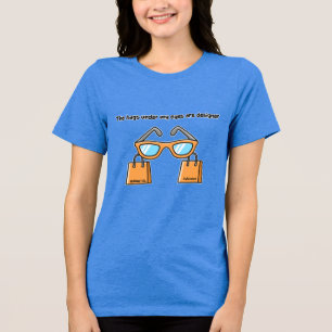 Triblenda Gracioso Diseñador Bolsas oculares Camiseta - NoSl