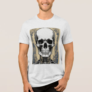 Triblenda "Grim Style: Camiseta con retrato de esqueleto"