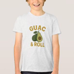 Triblenda 🥑 Guac & Roll - Camiseta Funny de aguacate Foodie