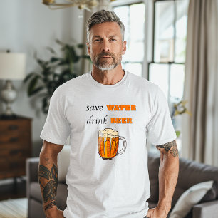 Triblenda Guardar camiseta de cerveza de bebida acuática