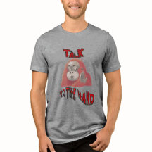 Hable con la camiseta básica de los hombres