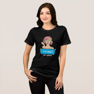 Triblenda Hago uñas, no camiseta de manicura de drama