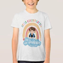 Triblenda Hola jardín de infancia - Camiseta personalizada p
