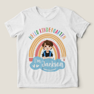 Triblenda Hola jardín de infancia - Camiseta personalizada p