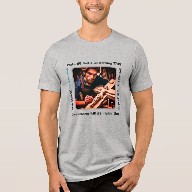 Triblenda Idolatry 001 Camiseta Triblend (Anverso)