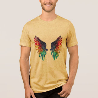 Triblenda Ilustración de ala vibrante camiseta de fantasía e