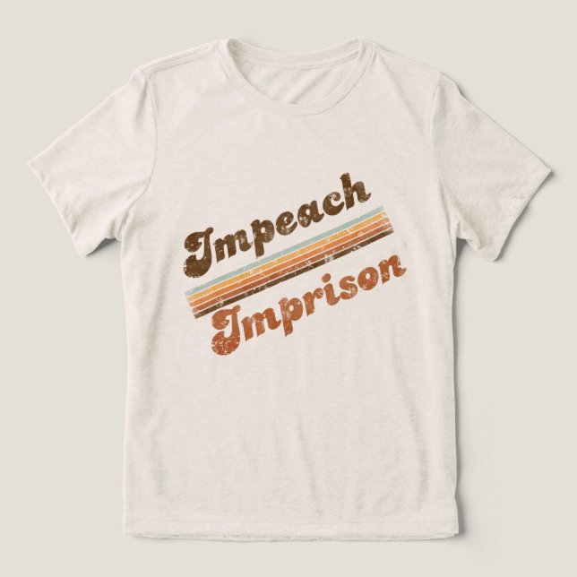 Triblenda Impeachment de Mujeres | Camiseta Imprison Front & (Diseño delantero )