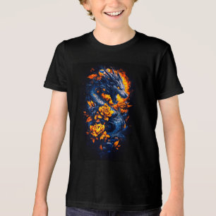 Triblenda Impresionante camiseta triblada de dragón