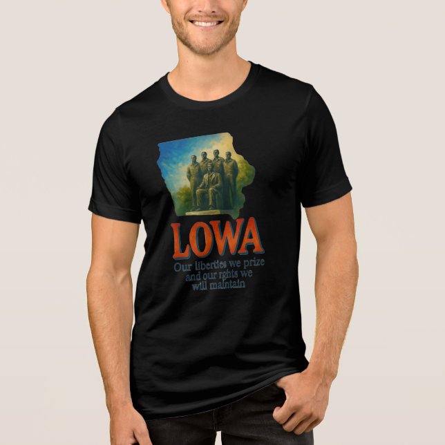 Triblenda Iowa Camiseta "Nuestras Libertades, Nos Premiamos" (Anverso)
