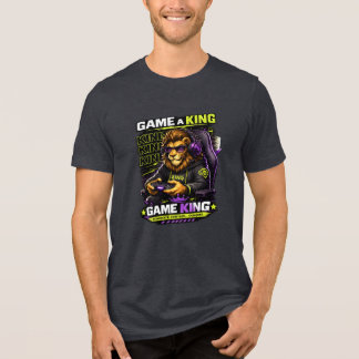 Triblenda Juega Como un Rey – Camiseta de Lion Gamer Gaming