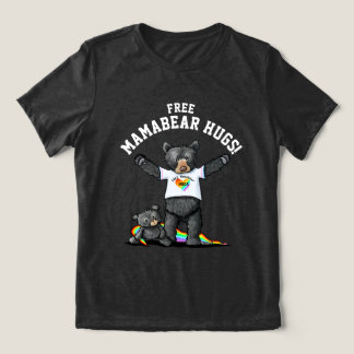 Triblenda KiniArt LGBTQIA Mamabear abrazos a camiseta