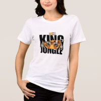 La camiseta del diseño del león rey & gato
