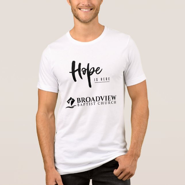 Triblenda La esperanza está aquí camiseta de los hombres de  (Anverso)
