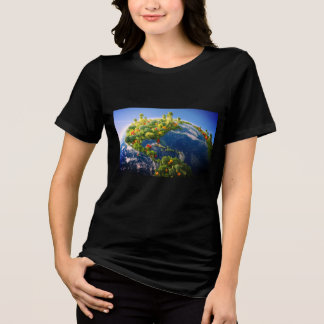 Triblenda La Tierra Vegetal en una camiseta de manga corta p