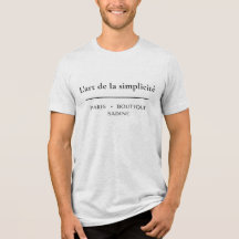 L'art de la Simplicité Camiseta Minimalista Chic F