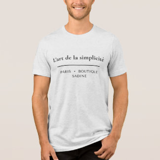 Triblenda L'art de la Simplicité Camiseta Minimalista Chic F