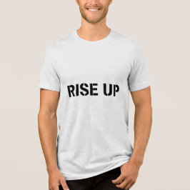 Triblenda LEVÁNTATE – Camiseta con cita motivacional de plan