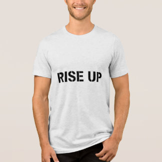 Triblenda LEVÁNTATE – Camiseta con cita motivacional de plan