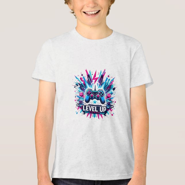Triblenda ¡Levántate! Camiseta para juegos (Anverso)