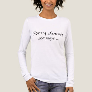 Triblenda Lo siento por la camiseta de manga larga Tri-Blend