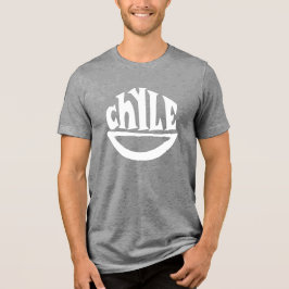 Triblenda Logotipo Chyle Smile Camiseta gris/blanca