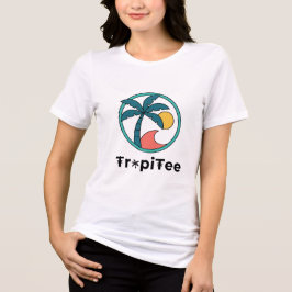 Triblenda Logotipo de TropiTee – Camiseta con icono tropical
