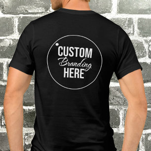 Triblenda Logotipo moderno simple camiseta para hombres negr