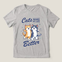Los Gatos Mejoran Mi Vida – Camiseta para Mujeres