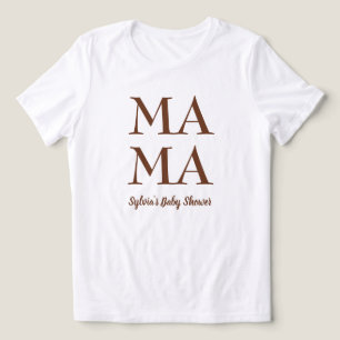 Triblenda Madre linda para ser camiseta de una mujer con duc